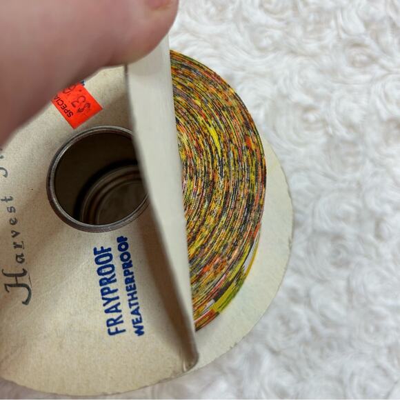 Vintage 1970’s Princo Harvest Time & Plaid Ribbon 2 Spools - Picture 6 of 9